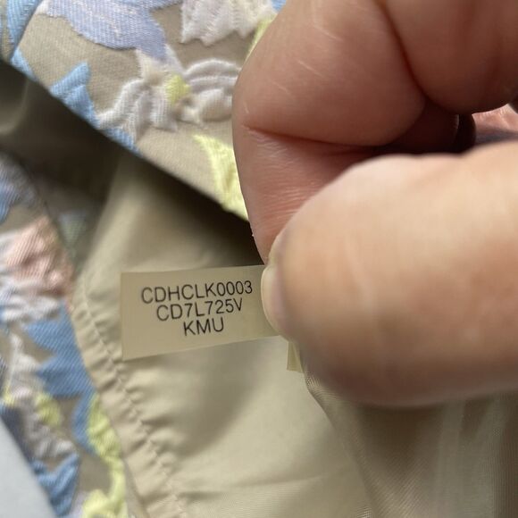 Calvin Klein Floral Pastel Embroidered Sheath Dress Sleeveless Pencil- 2 - Picture 11 of 11